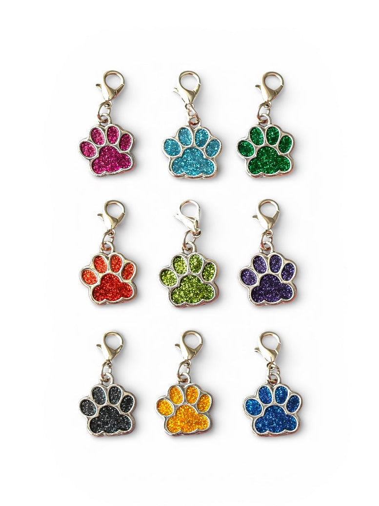 Zawieszka Charms Brokatowa Łapka